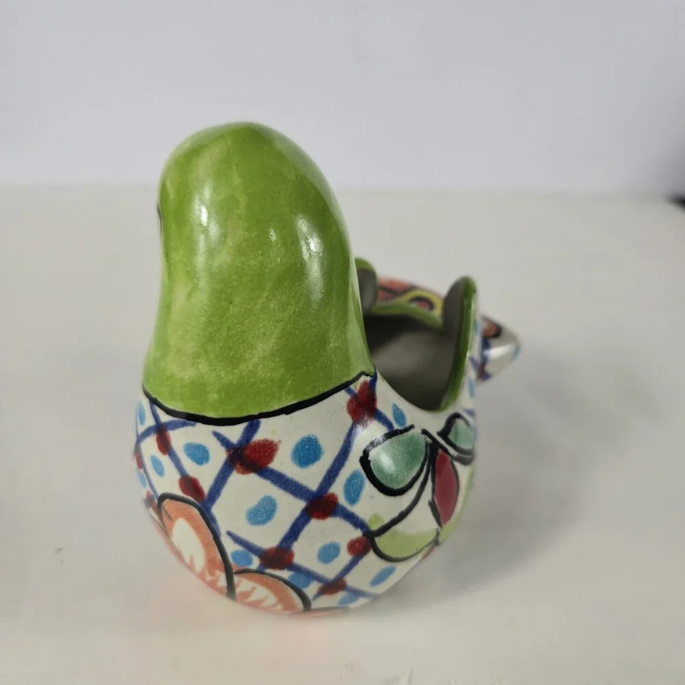Talavera Dove Planter Hand Painted Mexican Art Succulants